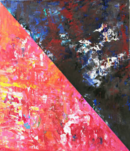 松田光一　光の絵　抽象画　富士山の絵